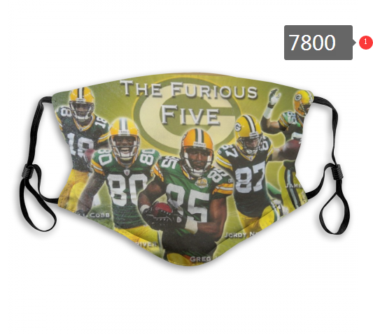 NFL 2020 Green Bay Packers #6 Dust mask with filter